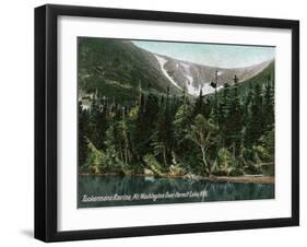 Hermit Lake, NH - View of Tuckermans Ravine, Mt. Washington-Lantern Press-Framed Art Print