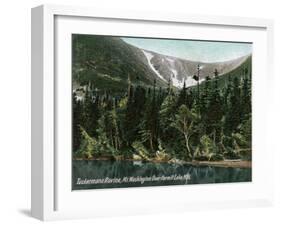 Hermit Lake, NH - View of Tuckermans Ravine, Mt. Washington-Lantern Press-Framed Art Print