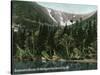 Hermit Lake, NH - View of Tuckermans Ravine, Mt. Washington-Lantern Press-Stretched Canvas