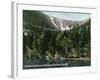 Hermit Lake, NH - View of Tuckermans Ravine, Mt. Washington-Lantern Press-Framed Art Print