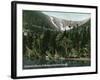 Hermit Lake, NH - View of Tuckermans Ravine, Mt. Washington-Lantern Press-Framed Art Print