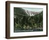 Hermit Lake, NH - View of Tuckermans Ravine, Mt. Washington-Lantern Press-Framed Art Print
