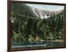 Hermit Lake, NH - View of Tuckermans Ravine, Mt. Washington-Lantern Press-Framed Art Print