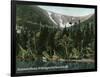 Hermit Lake, NH - View of Tuckermans Ravine, Mt. Washington-Lantern Press-Framed Art Print