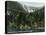 Hermit Lake, NH - View of Tuckermans Ravine, Mt. Washington-Lantern Press-Stretched Canvas