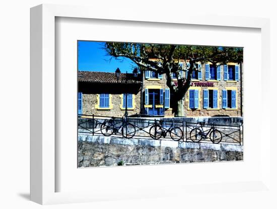 Hermitage, France, Rhone River, Bike on Bridge,2011-Anthony Butera-Framed Photographic Print