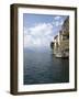 Hermitage of Santa Caterina del Sasso, Lake Maggiore, Lombardy, Italian Lakes, Italy, Europe-Oliviero Olivieri-Framed Photographic Print