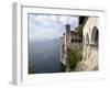 Hermitage of Santa Caterina del Sasso, Lake Maggiore, Lombardy, Italian Lakes, Italy, Europe-Oliviero Olivieri-Framed Photographic Print