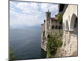 Hermitage of Santa Caterina del Sasso, Lake Maggiore, Lombardy, Italian Lakes, Italy, Europe-Oliviero Olivieri-Mounted Photographic Print