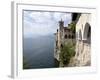 Hermitage of Santa Caterina del Sasso, Lake Maggiore, Lombardy, Italian Lakes, Italy, Europe-Oliviero Olivieri-Framed Photographic Print