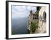 Hermitage of Santa Caterina del Sasso, Lake Maggiore, Lombardy, Italian Lakes, Italy, Europe-Oliviero Olivieri-Framed Photographic Print