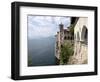 Hermitage of Santa Caterina del Sasso, Lake Maggiore, Lombardy, Italian Lakes, Italy, Europe-Oliviero Olivieri-Framed Photographic Print