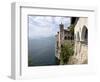 Hermitage of Santa Caterina del Sasso, Lake Maggiore, Lombardy, Italian Lakes, Italy, Europe-Oliviero Olivieri-Framed Photographic Print