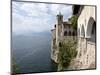 Hermitage of Santa Caterina del Sasso, Lake Maggiore, Lombardy, Italian Lakes, Italy, Europe-Oliviero Olivieri-Mounted Photographic Print