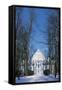 Hermitage Pavilion in Snow-null-Framed Stretched Canvas