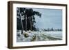 Hermitage Road in the Snow (Village of Higham, Near Rochester)-Vic Trevett-Framed Giclee Print