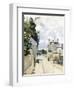 Hermitage Street, Pontoise, 1874-Camille Pissarro-Framed Giclee Print