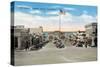 Hermosa Beach, California - View of Pier Avenue-Lantern Press-Stretched Canvas