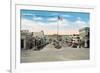 Hermosa Beach, California - View of Pier Avenue-Lantern Press-Framed Art Print