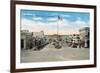 Hermosa Beach, California - View of Pier Avenue-Lantern Press-Framed Art Print