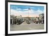 Hermosa Beach, California - View of Pier Avenue-Lantern Press-Framed Art Print