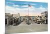 Hermosa Beach, California - View of Pier Avenue-Lantern Press-Mounted Art Print