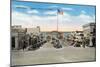 Hermosa Beach, California - View of Pier Avenue-Lantern Press-Mounted Art Print