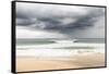 Hermosa Beach, Los Angeles County, California, USA: Dark Clouds Over The Beach-Axel Brunst-Framed Stretched Canvas