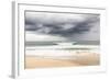 Hermosa Beach, Los Angeles County, California, USA: Dark Clouds Over The Beach-Axel Brunst-Framed Photographic Print