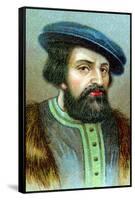 Hernan Cortes (1485-154), Spanish Conquistador Who Conquered Mexico-null-Framed Stretched Canvas