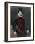 Hernan Cortes (1488-1547). Engraving. Colored.-Tarker-Framed Giclee Print