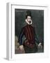 Hernan Cortes (1488-1547). Engraving. Colored.-Tarker-Framed Giclee Print