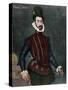 Hernan Cortes (1488-1547). Engraving. Colored.-Tarker-Stretched Canvas
