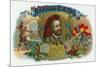 Hernan Cortes Brand Cigar Box Label-Lantern Press-Mounted Premium Giclee Print