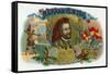 Hernan Cortes Brand Cigar Box Label-Lantern Press-Framed Stretched Canvas