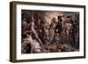 Hernan Cortes Destroys Fleet, July 1519, Making Return from Mexico Impossible, by Nicholas Maurin-null-Framed Giclee Print