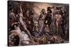 Hernan Cortes Destroys Fleet, July 1519, Making Return from Mexico Impossible, by Nicholas Maurin-null-Stretched Canvas