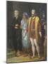 Hernan Cortes, La Malinche and Bartolome De Las Casas-Juan Ortega-Mounted Giclee Print