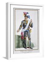 Hernan Cortes, Spanish conquistador, (1780)-Pierre Duflos-Framed Giclee Print