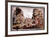 Hernando Cortes (Corte) (1485-154), Spanish Conquistador, Attacking Natives in Mexico-null-Framed Giclee Print