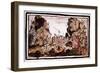 Hernando Cortes (Corte) (1485-154), Spanish Conquistador, Attacking Natives in Mexico-null-Framed Giclee Print