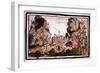 Hernando Cortes (Corte) (1485-154), Spanish Conquistador, Attacking Natives in Mexico-null-Framed Giclee Print