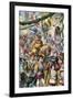 Hernando Cortes Returning to Toledo, Spain, Celebrated for His Conquest of Aztec Mexico, c.1520-null-Framed Giclee Print