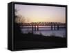 Hernando-Desoto Bridge, Mississippi River, Tennessee, USA-null-Framed Stretched Canvas