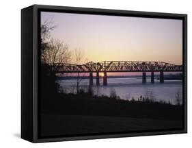 Hernando-Desoto Bridge, Mississippi River, Tennessee, USA-null-Framed Stretched Canvas