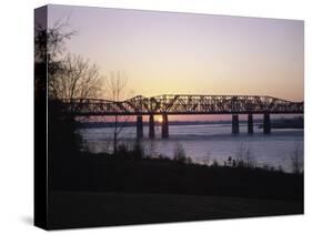 Hernando-Desoto Bridge, Mississippi River, Tennessee, USA-null-Stretched Canvas