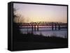 Hernando-Desoto Bridge, Mississippi River, Tennessee, USA-null-Framed Stretched Canvas