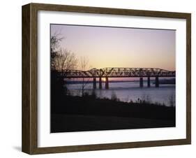 Hernando-Desoto Bridge, Mississippi River, Tennessee, USA-null-Framed Photographic Print