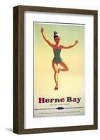 Herne Bay Girl in Green Costume-null-Framed Art Print