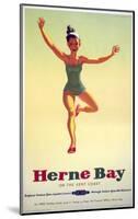 Herne Bay Girl in Green Costume-null-Mounted Art Print